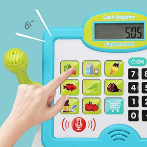 اسباب بازی صندوق فروشگاهی کودک سبز supermarket cashier toys BSCI Five Star_اسباب بازی